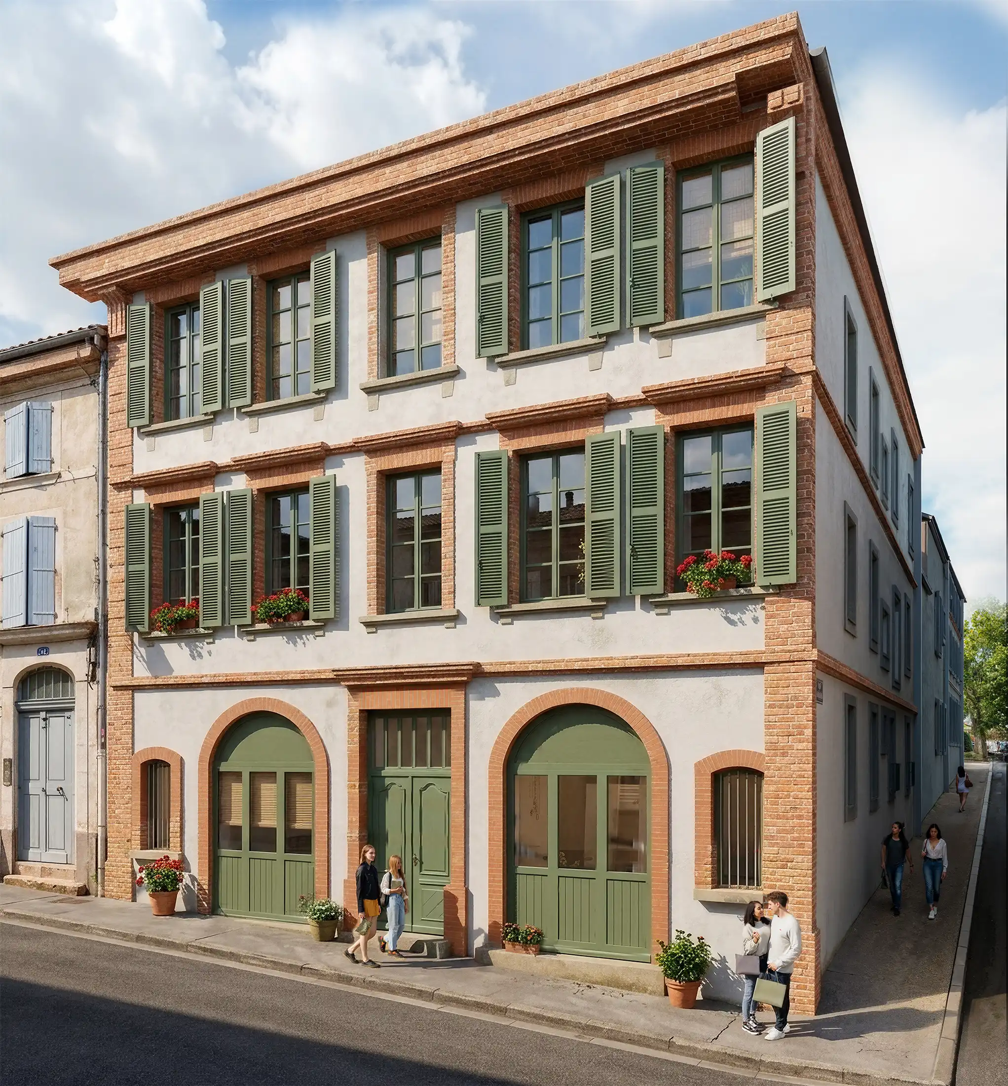 Vue extérieure du bâtiment